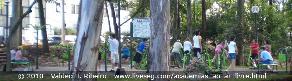 Academia ao ar livre - AAL, na cidade de Londrina-Pr.