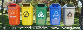 As cores da reciclagem